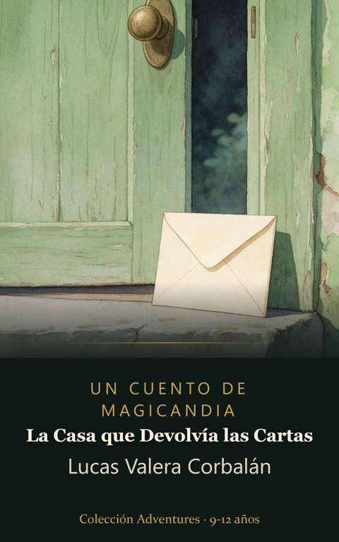 Cubierta de «La Casa que Devolvía las Cartas», Colección Adventures, 9 a 12 años